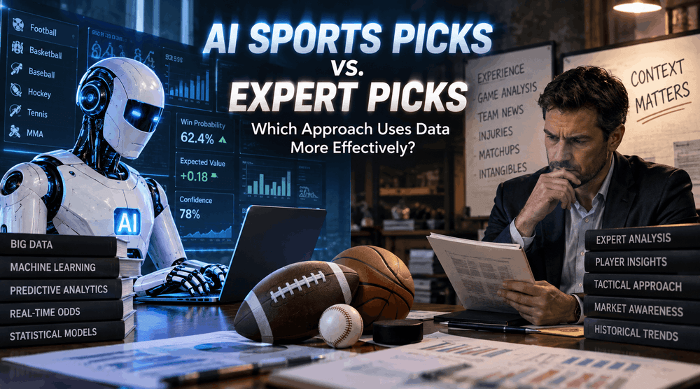 AI Sports Picks vs. Expert Picks: Which Approach Uses Data More Effectively?