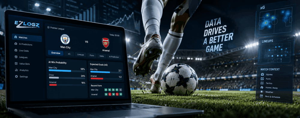 How AI Soccer Predictions Use xG, Form & Lineups