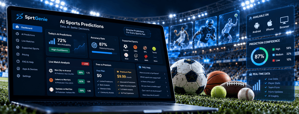 AI sports prediction platforms analyze game statistics and key factors to identify patterns, estimate probabilities, and help fans evaluate potential outcomes.