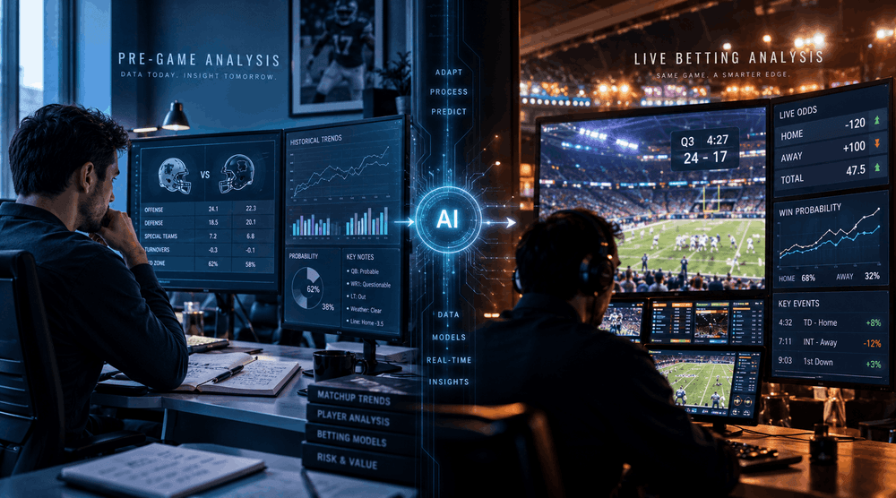 Pre-Game vs. Live Betting Analysis: How AI Models Adapt When the Game Starts